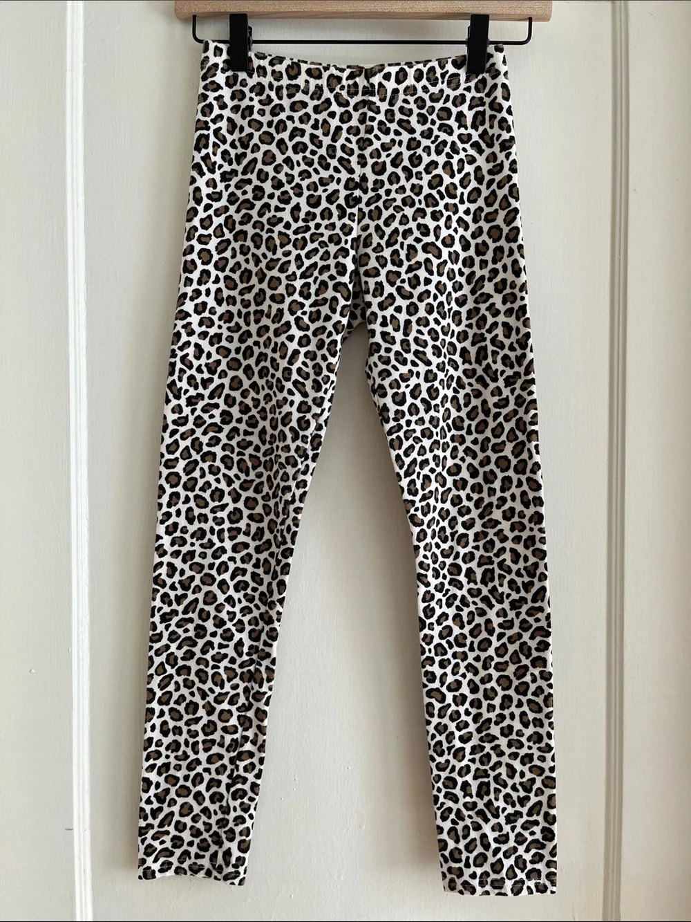 Old Navy Girls XL 14 - 16 Cotton Blend Leopard Print Leggings Stretch Pants